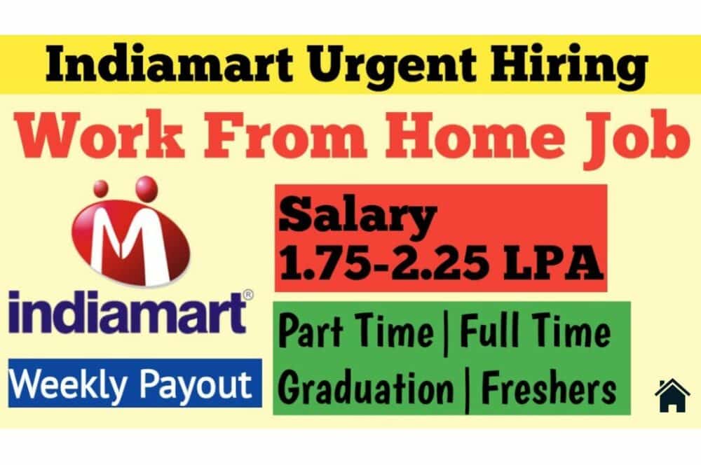 Remote Employment Opportunities at Indiamart: Open to Applicants of All Genders
